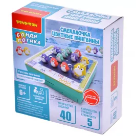 Смекалочка. Цветные пингвины картинка 370784 - МосИгра